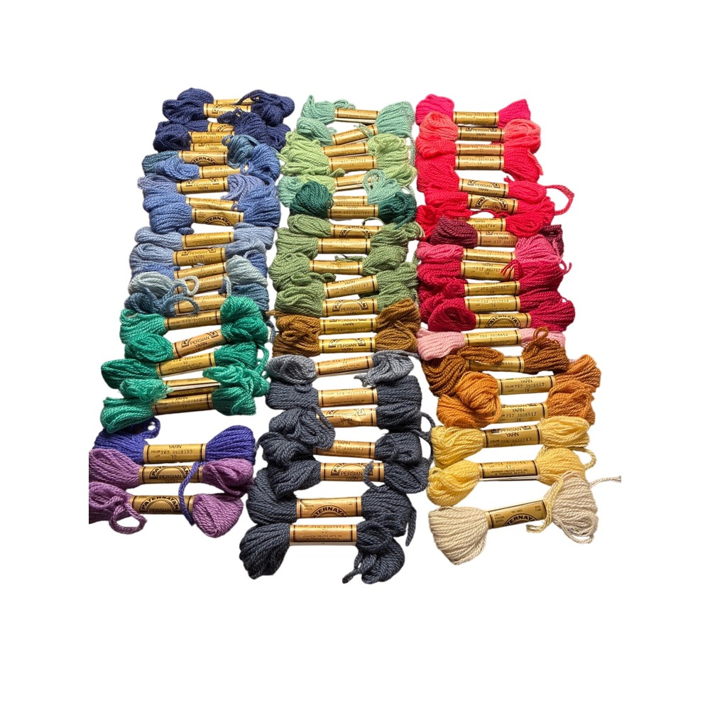 Paternayan Tapestry Yarn lot 64 skeins wool embroidery needlepoint